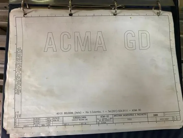 35#8655 confezionatrice ACMA GD 2400
