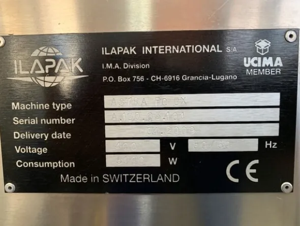 2#7898 Confezionatrice Flowpack Ilapak