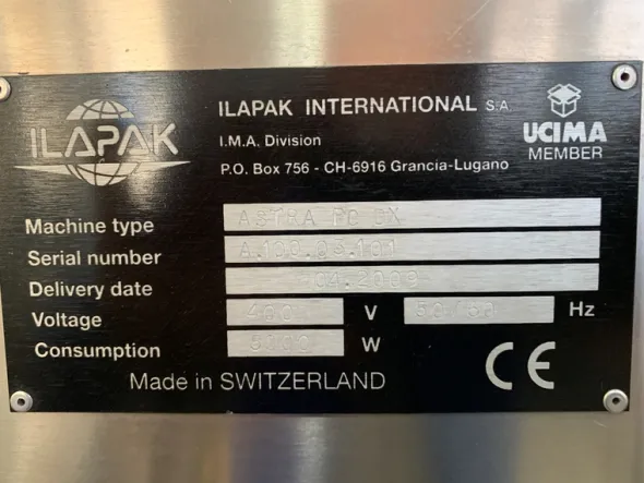 Confezionatrice Ilapak Astra