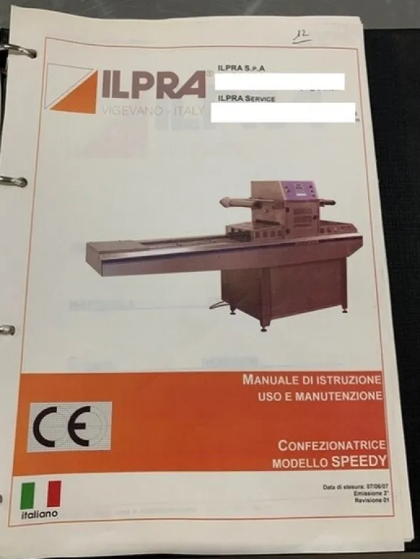 2#6825 Confezionatrice Ilpra Foodpack Speedy