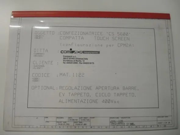19#4790 Confezionatrice Retraibile ComipackCompatta 5600
