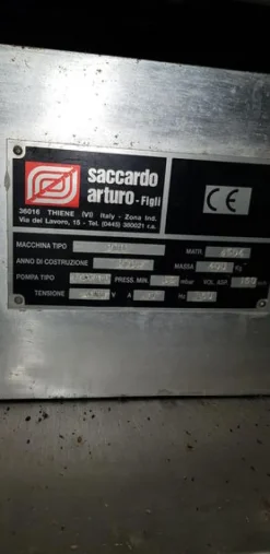 80#4068 Confezionatrice sottovuoto Saccardo