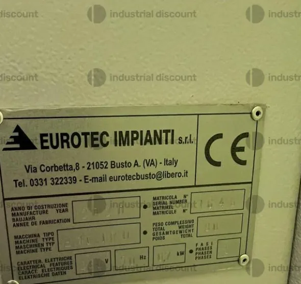 1#9216 Confezionatrice verticale per polveri semiautomatica Eurotec