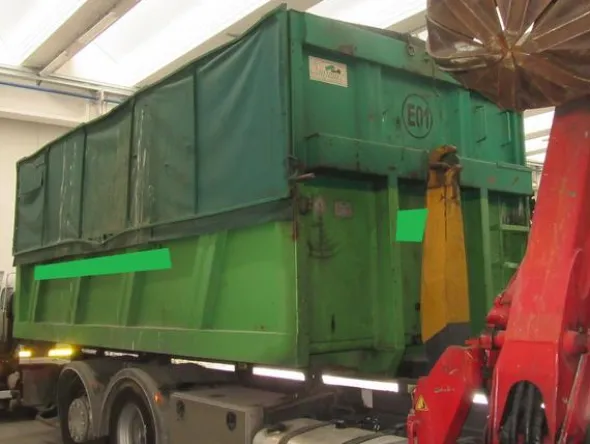 2197#3561 Container con copertura a telo
