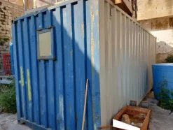 5#12020 Container in metallo, apparecchiature da lavoro con ricambi e indumenti da lavoro