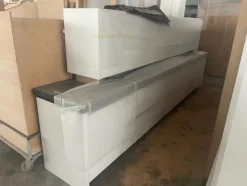 5#8083 Cucina attrezzata in legno frassino bianco