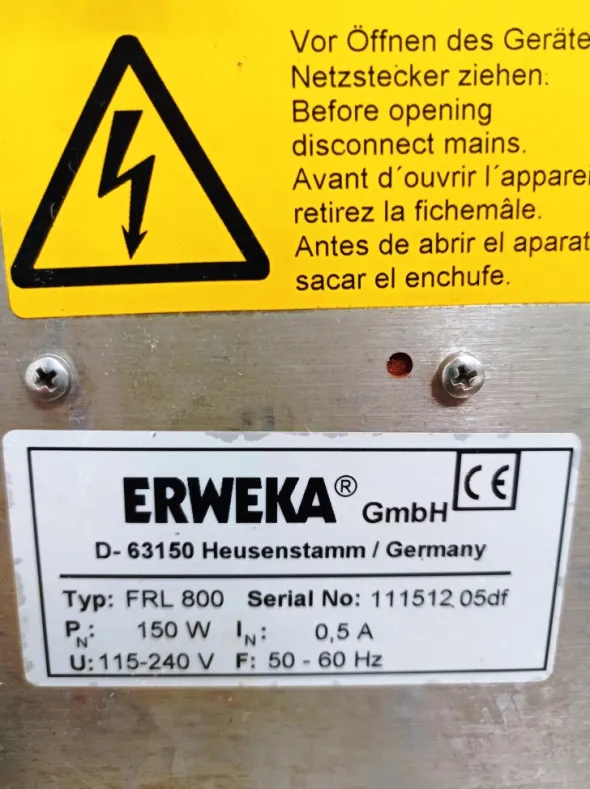 DISSOLUTORE OFFLINE - ERWEKA DT800LH - FRL800 (COMP-18)