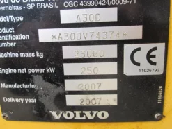 6#3117 Dumper Volvo A30d