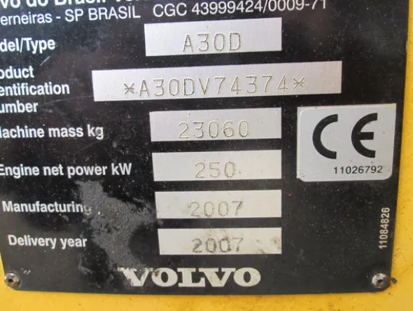 6#3117 Dumper Volvo A30d