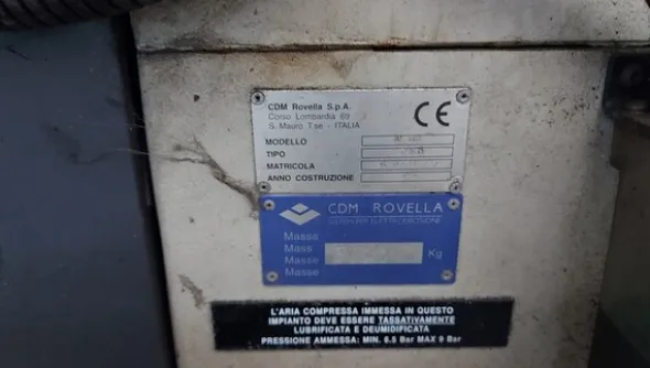 31#7172 Elettroerosione CDM Rovella
