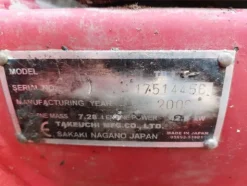 7#7807 Escavatore cingolato Takeuchi