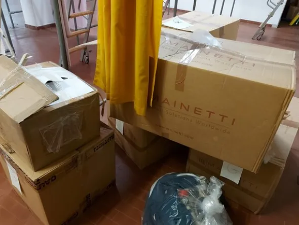 6#7447 Ferri da stiro professionali con caldaia