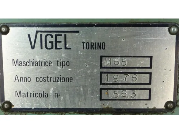 Filettatrice con patrona Vigel M 65