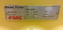 FMC WATER Piston Pump W1122B