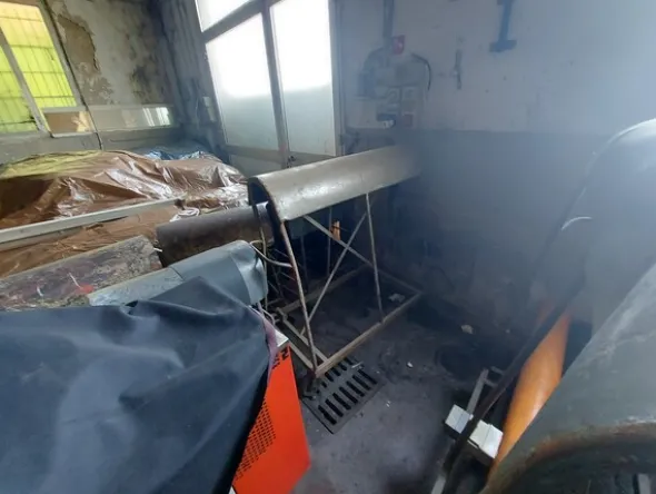 10#7932 Forno di essiccazione a gas e attrezzature per lavorazione pelli