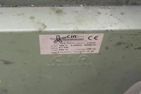 9#3871 Forno essiccamento Cia