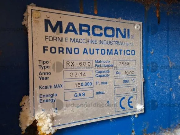 3#9818 Forno industriale per fusione alluminio Marconi