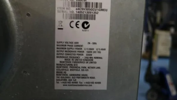 1#3349 Forno microonde ad aria pulsata Merrychef Eikon4