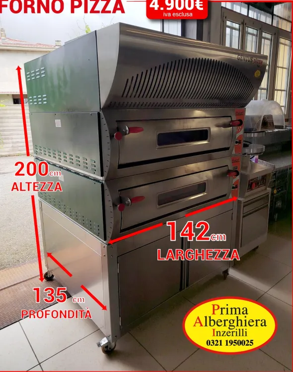 forno pizza con la cappa a condensazione
