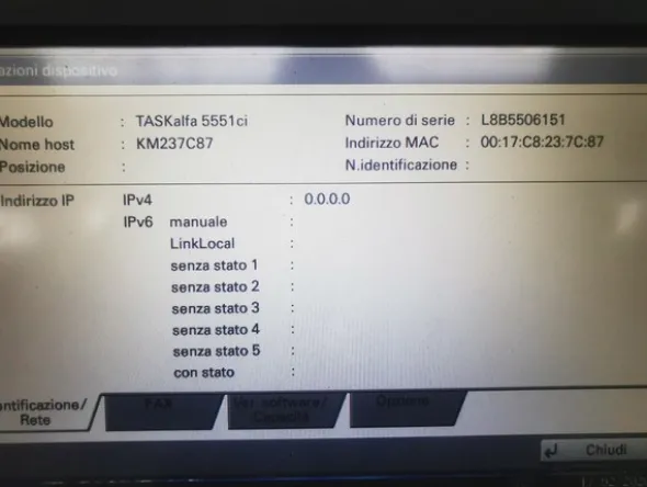 3#5159 Fotocopiatore Kyocera Taskalfa 5551c