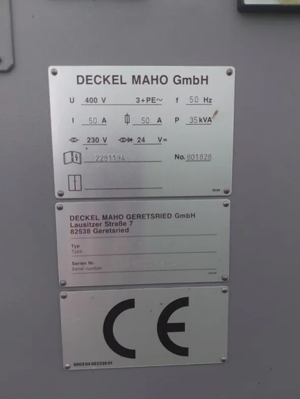 12#7923 Fresatrice CN Deckel Maho DMC 103 V