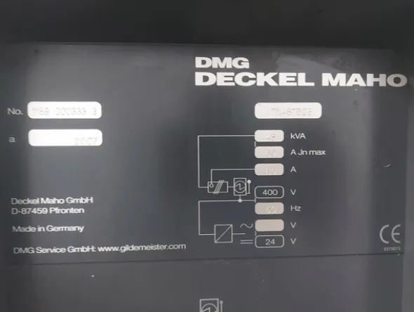 13#7923 Fresatrice CN Deckel Maho DMU 80