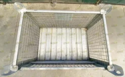 GABBIE O CESTE IN FERRO ZINCATE