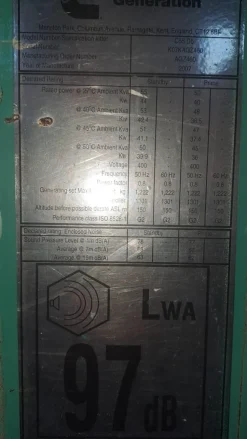 Gruppo Elettrogeno Cummins Generator C55D5 55KVA