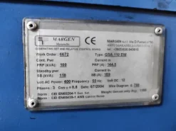 GRUPPO ELETTROGENO DIESEL - MARGEN 110KWA SILENZIATO