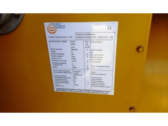 Gruppo Elettrogeno 400 Kw