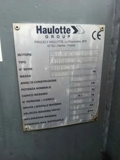 HAULOTTE Piattaforma Aeree Telescopiche h16 tpx
