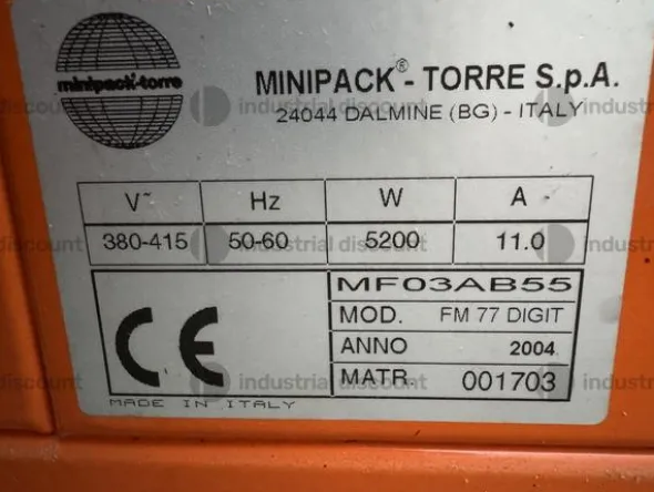 13#9315 Impacchetatrice termoretraibile Multicenter Minipack Torre spa