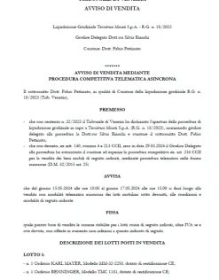 Impianti, macchinari ed attrezzature varie
