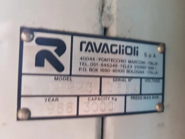 3#5645 Impianti sollevatori Ravaglioli