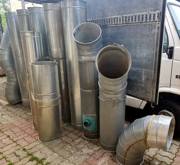 impianto di aspirazione industriale completo