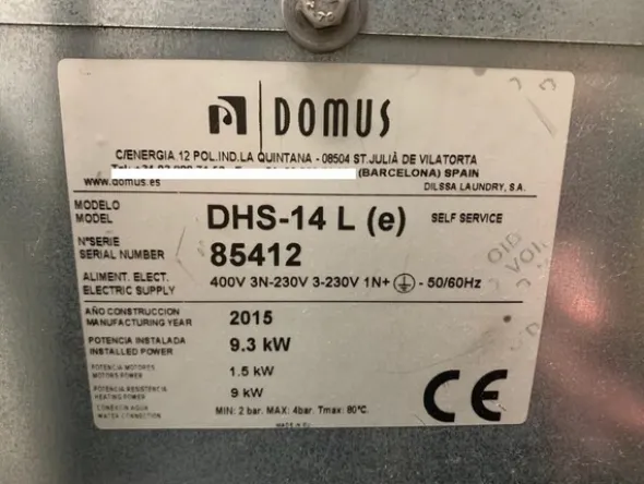 1#6518 Impianto di lavatrici e asciugatrici