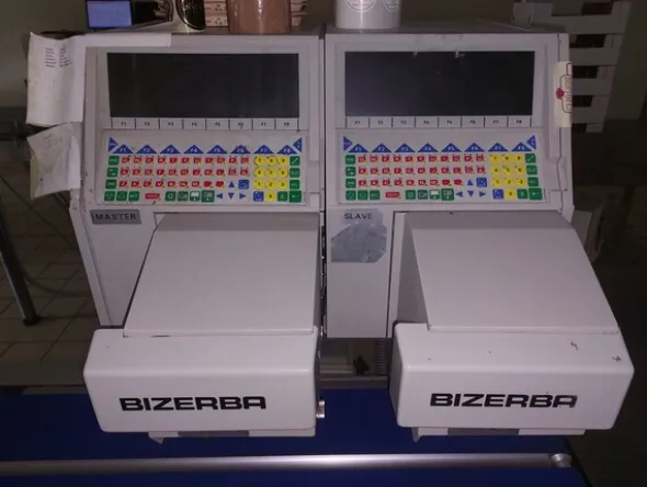 2#79500 Impianto di peso prezzatura Bizerba