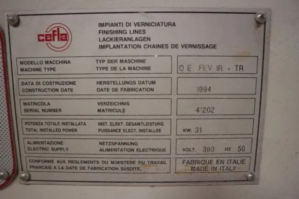 201#6560 Impianto di verniciatura