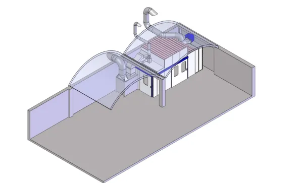 Impianto di verniciatura ed essiccazione Tecnoazzurra