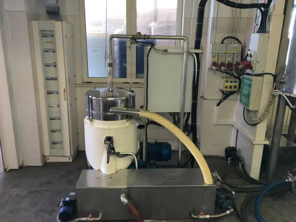 Impianto estrazione olio a freddo semi girasole