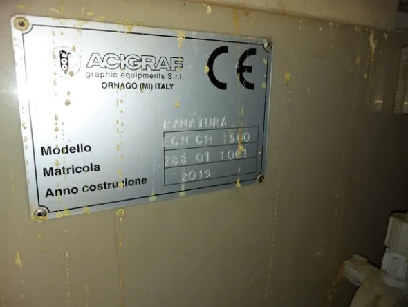 1#8033 Impianto galvanico per ramatura cilindri rotocalco