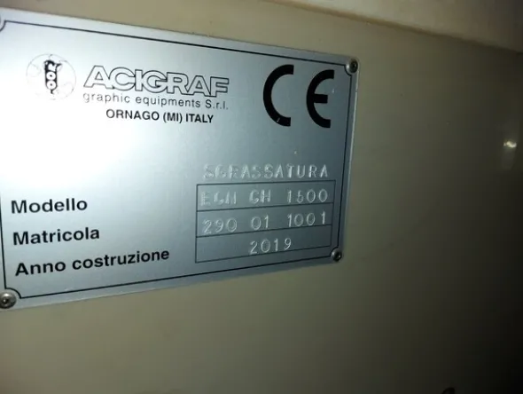 1#8033 Impianto galvanico per ramatura cilindri rotocalco