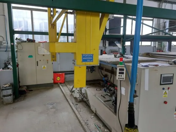 1#8033 Impianto galvanico per ramatura cilindri rotocalco