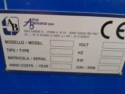 Impianto per fusione in centrifuga Atos Besana (usato)