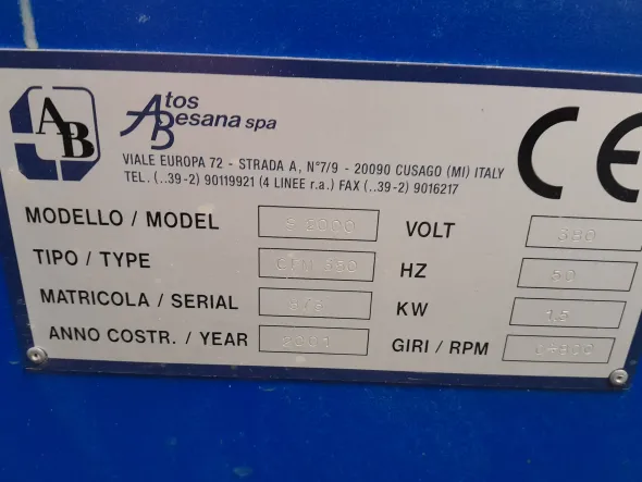 Impianto per fusione in centrifuga Atos Besana (usato)