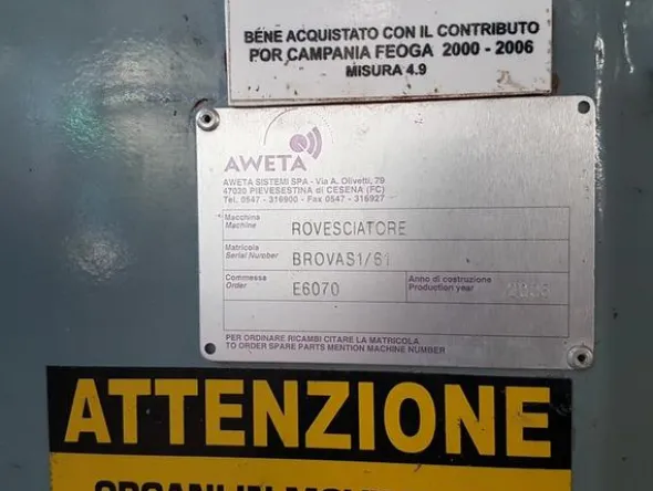 1#1963 Impianto smistamento Aweta per frutta rotonda