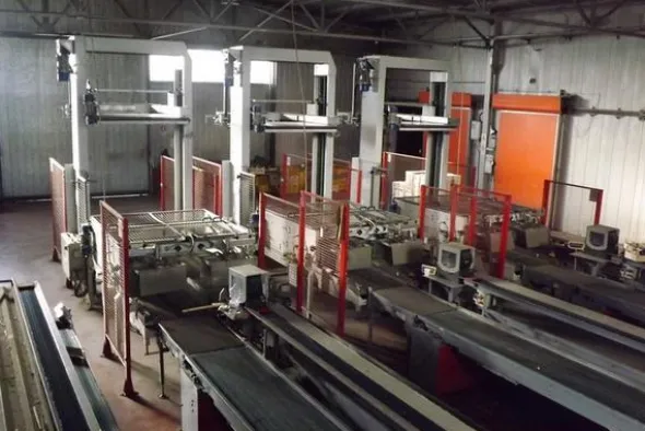 1#1963 Impianto smistamento Aweta per frutta rotonda