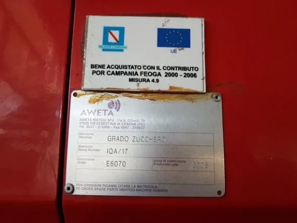 1#1963 Impianto smistamento Aweta per frutta rotonda