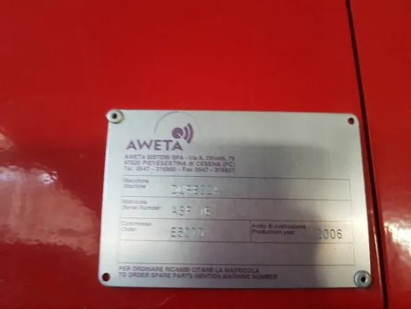 1#1963 Impianto smistamento Aweta per frutta rotonda