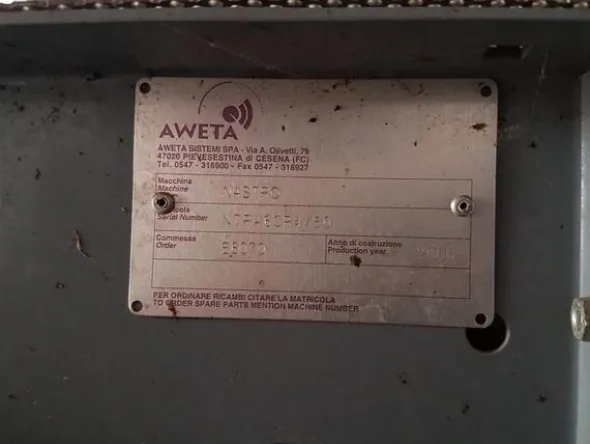 1#1963 Impianto smistamento Aweta per frutta rotonda